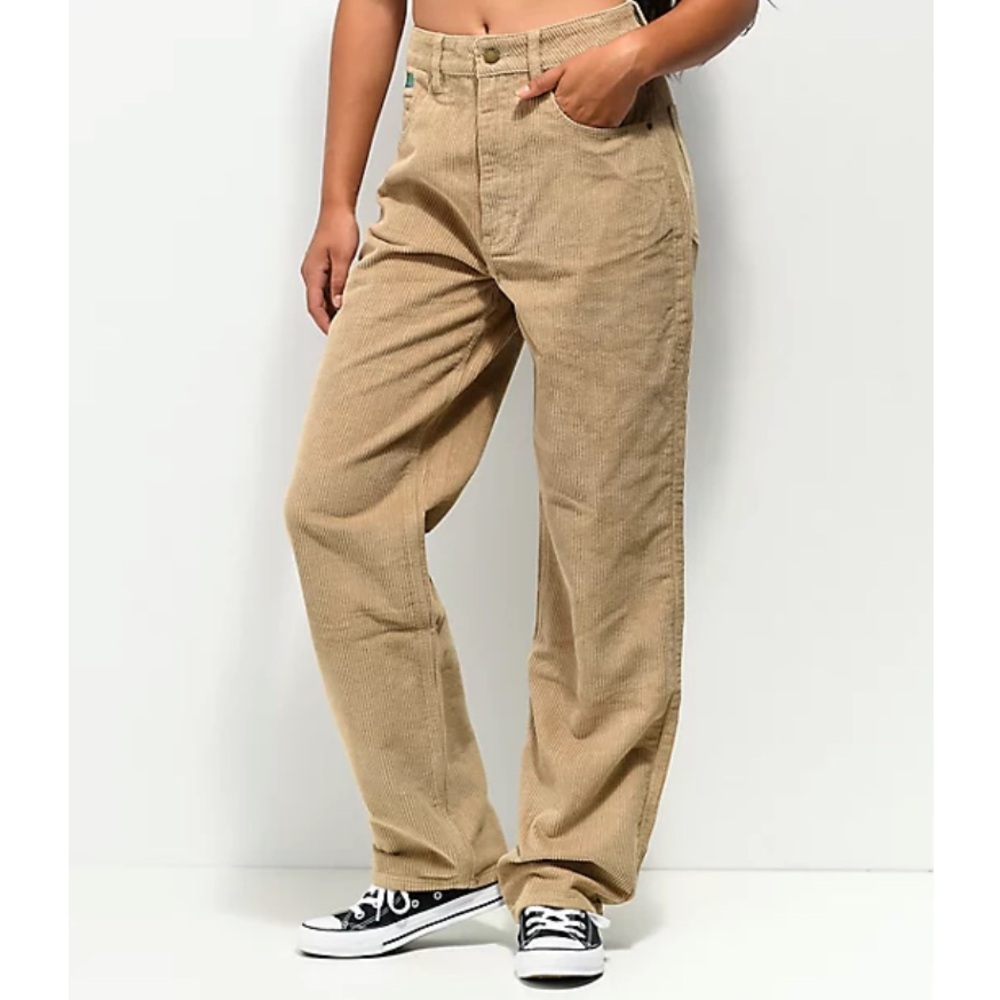 women’s beige empyre corduroy pants size 0